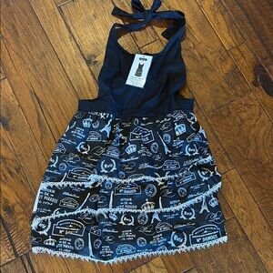 Black and White Paris Patterned Apron